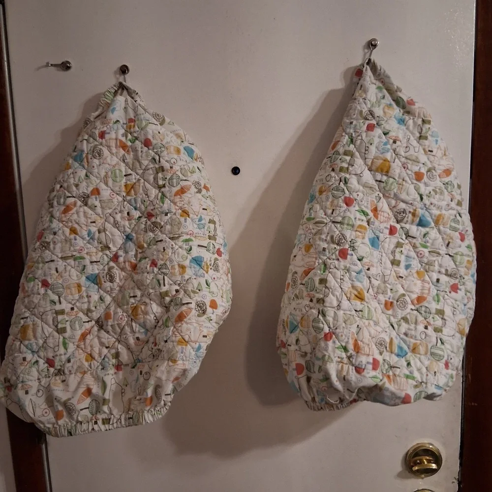 Land Of Nod Nature Trail Changer Cover AOP EUC Lot Of‎ 2